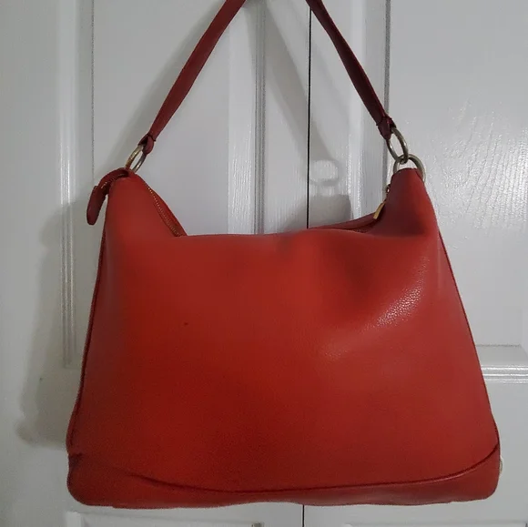 MCM AUTH. HOBO Rare(Germany) GENUINE LEATHER SHOULDER BAG
